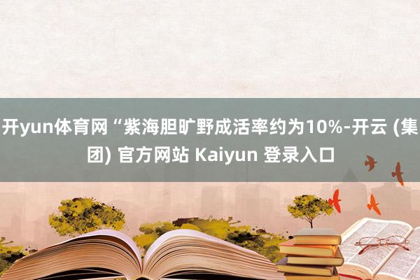 开yun体育网“紫海胆旷野成活率约为10%-开云 (集团) 官方网站 Kaiyun 登录入口