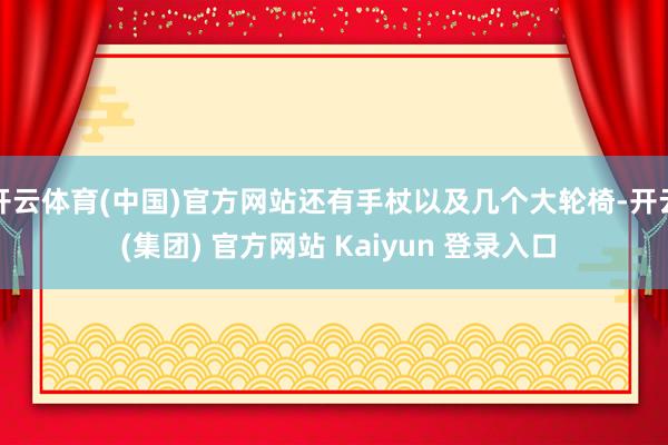 开云体育(中国)官方网站还有手杖以及几个大轮椅-开云 (集团) 官方网站 Kaiyun 登录入口