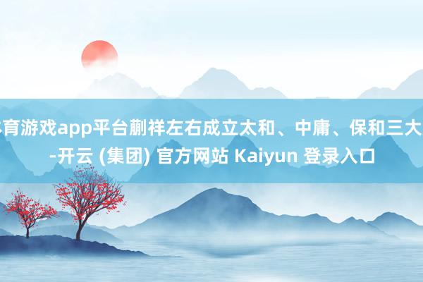 体育游戏app平台蒯祥左右成立太和、中庸、保和三大殿-开云 (集团) 官方网站 Kaiyun 登录入口