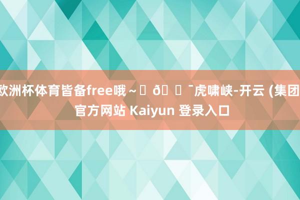 欧洲杯体育皆备free哦～	🐯虎啸峡-开云 (集团) 官方网站 Kaiyun 登录入口