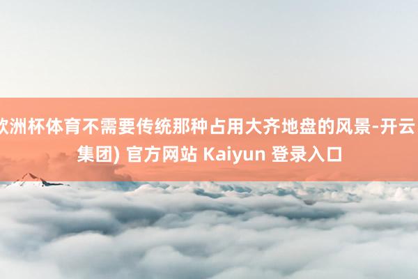 欧洲杯体育不需要传统那种占用大齐地盘的风景-开云 (集团) 官方网站 Kaiyun 登录入口