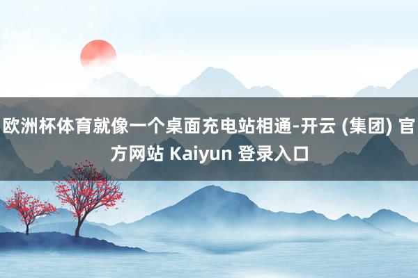 欧洲杯体育就像一个桌面充电站相通-开云 (集团) 官方网站 Kaiyun 登录入口