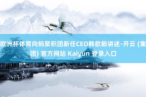 欧洲杯体育向蚂聚积团新任CEO韩歆毅讲述-开云 (集团) 官方网站 Kaiyun 登录入口