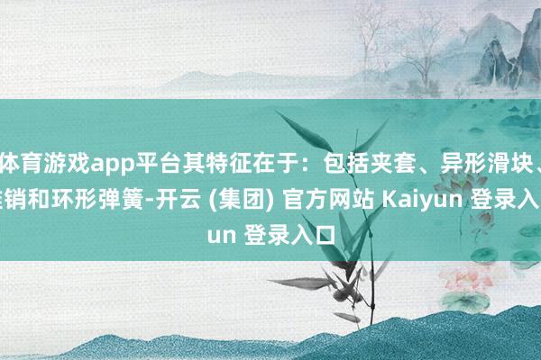 体育游戏app平台其特征在于：包括夹套、异形滑块、锥销和环形弹簧-开云 (集团) 官方网站 Kaiyun 登录入口