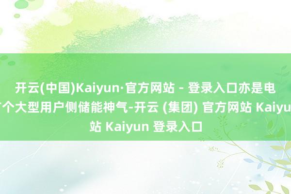 开云(中国)Kaiyun·官方网站 - 登录入口亦是电解铝行业首个大型用户侧储能神气-开云 (集团) 官方网站 Kaiyun 登录入口