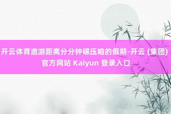 开云体育遨游距离分分钟碾压咱的假期-开云 (集团) 官方网站 Kaiyun 登录入口