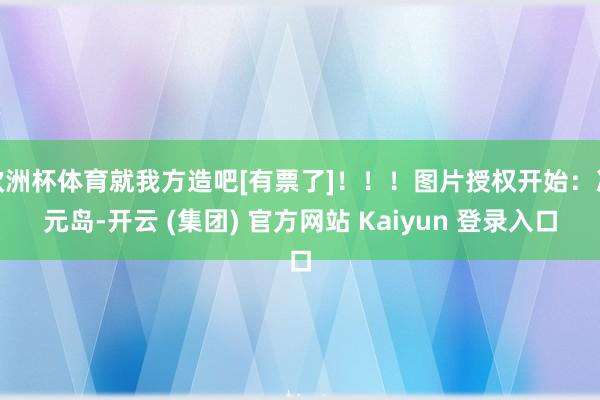 欧洲杯体育就我方造吧[有票了]！！！图片授权开始：次元岛-开云 (集团) 官方网站 Kaiyun 登录入口