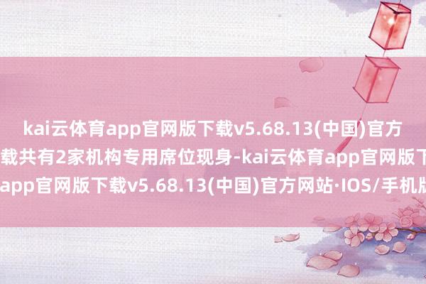 kai云体育app官网版下载v5.68.13(中国)官方网站·IOS/手机版APP下载共有2家机构专用席位现身-kai云体育app官网版下载v5.68.13(中国)官方网站·IOS/手机版APP下载