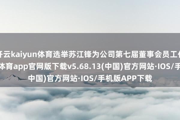 开云kaiyun体育选举苏江锋为公司第七届董事会员工代表董事-kai云体育app官网版下载v5.68.13(中国)官方网站·IOS/手机版APP下载